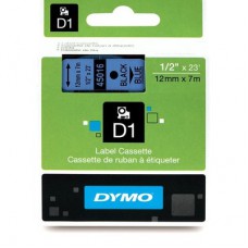 Dymo Black on Blue 12mmx7m Tape
